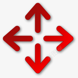 移动红箭头箭头图标png_新图网 https://ixintu.com Move Red arrow 移动 箭头 红