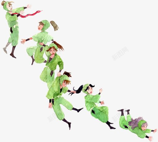 绿衣服小人png免抠素材_新图网 https://ixintu.com 人物插画 动漫人物 卡通 卡通小人 原谅色衣服小人 手绘 男孩 绿色 绿衣服小人 装饰图案