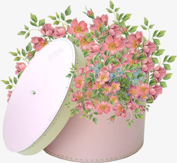 梦幻卡通花精美礼盒鲜花png免抠素材_新图网 https://ixintu.com 仙境 手绘卡通花 手绘花 手绘花饰剪影 礼盒 精美 花 花素描 鲜花