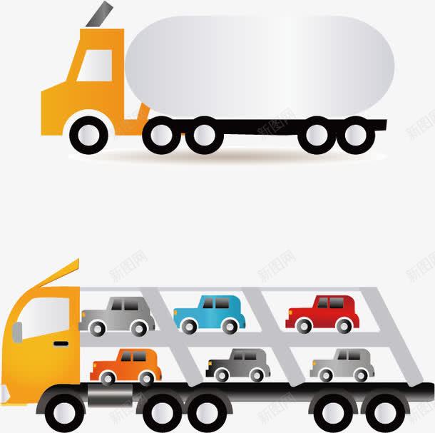 运输车矢量图ai免抠素材_新图网 https://ixintu.com 施工车 运输汽车 运输车 矢量图