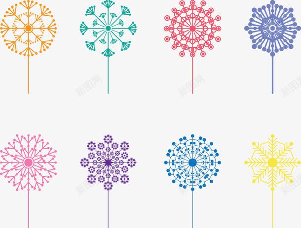 蒲公英吹球图标集png_新图网 https://ixintu.com 吹球 图标集 蒲公英