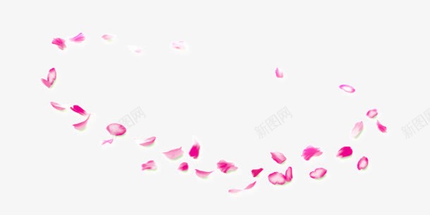 飘落的花瓣水红色花瓣png免抠素材_新图网 https://ixintu.com 红色 花瓣 飘落