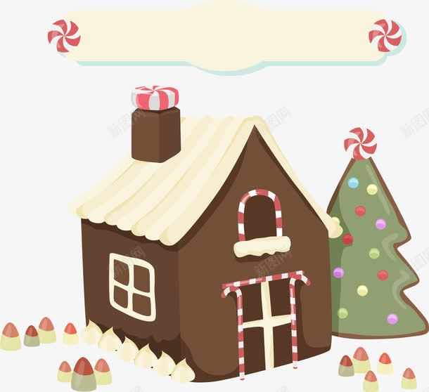 圣诞节屋子与圣诞树png免抠素材_新图网 https://ixintu.com 圣诞 圣诞屋子 圣诞快乐 圣诞树 圣诞节 圣诞节屋子 矢量圣诞节