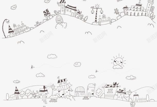 合成创意效果城市建筑手绘png免抠素材_新图网 https://ixintu.com 创意 合成 城市 建筑 效果