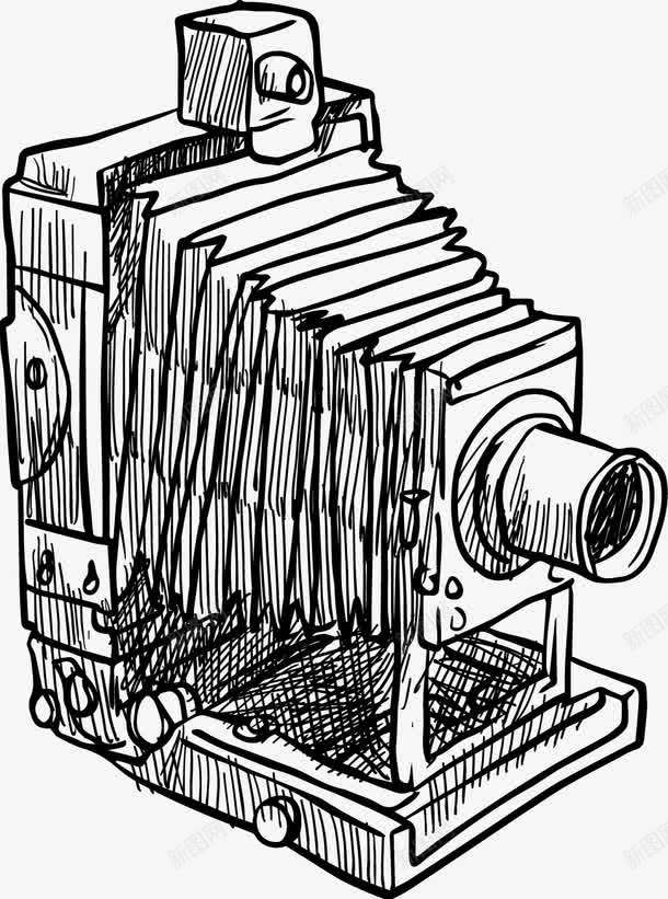 手绘相机元素矢量图ai免抠素材_新图网 https://ixintu.com 手绘 拍照 摄影师 相机 矢量图