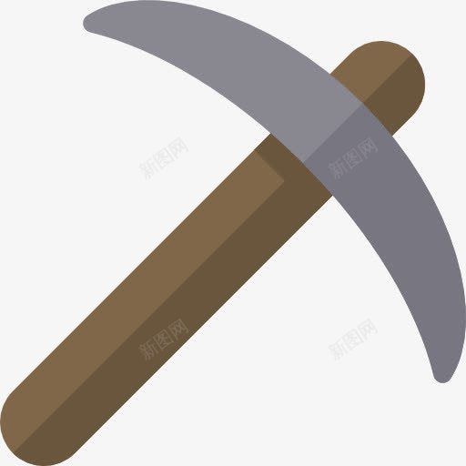 接图标png_新图网 https://ixintu.com 工具和器具 挑 挖 改善 施工工具 矿工
