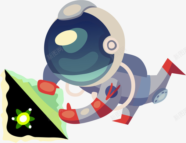 卡通创意航空航天人物插画png免抠素材_新图网 https://ixintu.com 卡通宇航员 宇航员插画 科技 航天 航空 航空航天