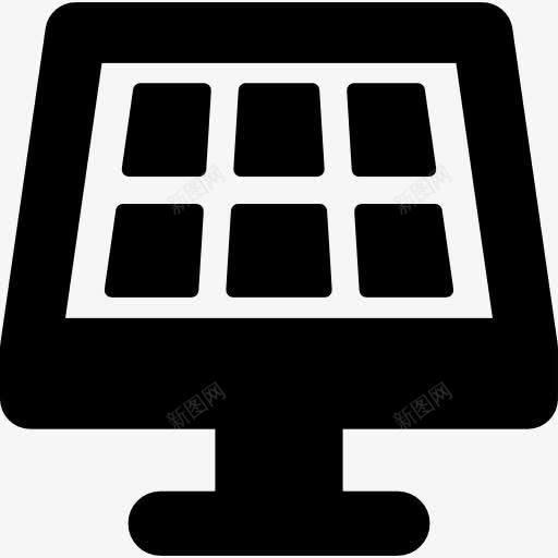 太阳能电池板图标png_新图网 https://ixintu.com 可再生能源 太阳能 太阳能电池板 联网