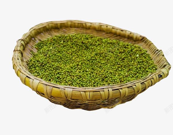 一篮筐绿豆png免抠素材_新图网 https://ixintu.com 果实 竹制品 筲箕 绿豆 食品 食物