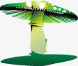 绿色蘑菇夏天png免抠素材_新图网 https://ixintu.com 夏天 绿色 蘑菇