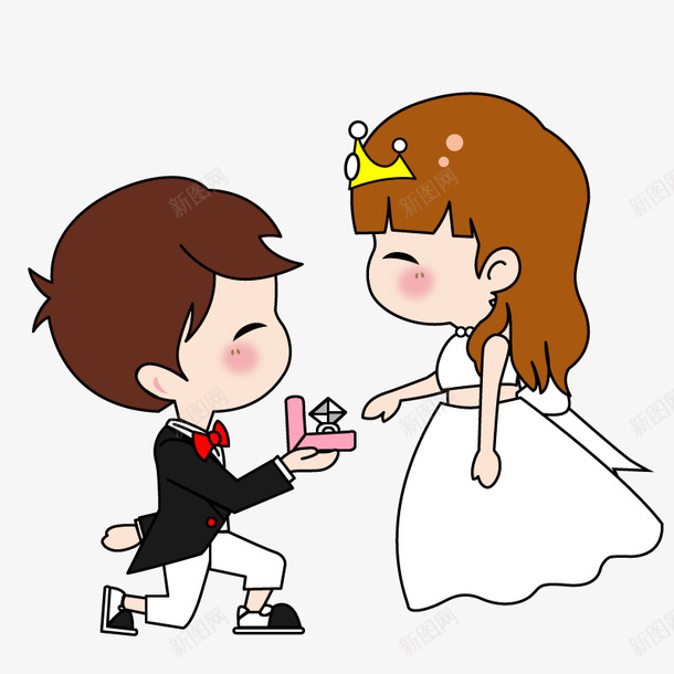 新郎新娘新人卡通婚礼小人15矢量图ai免抠素材_新图网 https://ixintu.com 卡通 婚礼小人 新人 新娘 新郎 矢量图