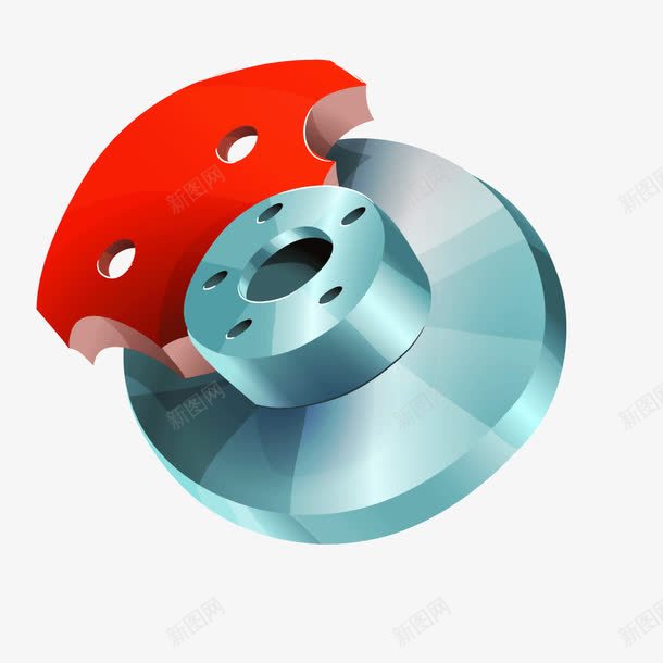 红色卡通汽车刹车盘png免抠素材_新图网 https://ixintu.com 刹车盘 卡通 汽车 红色 红色卡通