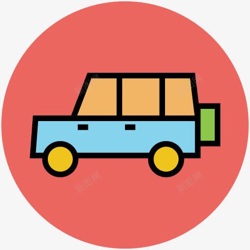 手绘交通工具车辆图标png_新图网 https://ixintu.com 交通工具素材 卡通素材 手绘交通工具图片 立体图标剪影 车图标