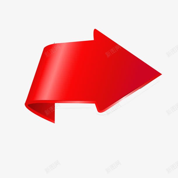 指向箭头png免抠素材_新图网 https://ixintu.com 图案 指示 方向 红色