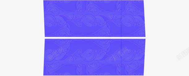 蓝色背景白色分界线png免抠素材_新图网 https://ixintu.com 分界线 白色 背景 蓝色