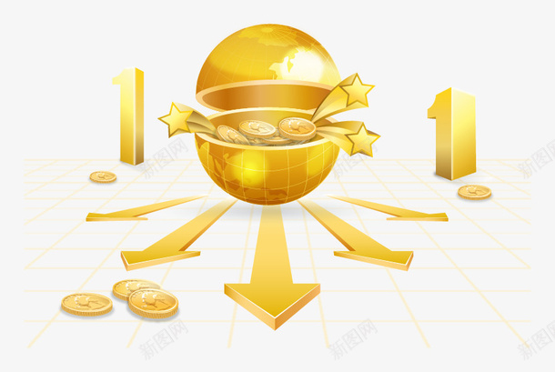 金融财富矢量图ai免抠素材_新图网 https://ixintu.com 财富 金融 矢量图