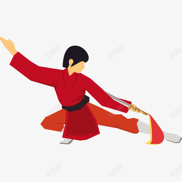 练武的男子png免抠素材_新图网 https://ixintu.com png图形 png装饰 刀 男子 练武 装饰
