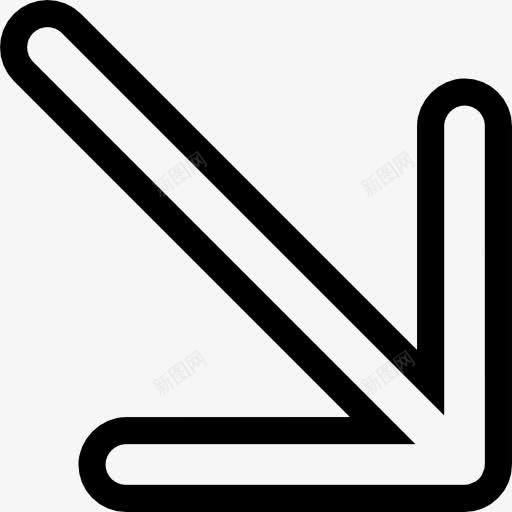 斜箭头图标png_新图网 https://ixintu.com 多媒体接口 多媒体选项 斜箭头 箭