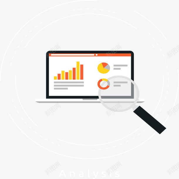 统计分析面板png免抠素材_新图网 https://ixintu.com 互联网 数据分析 矢量素材 统计分析