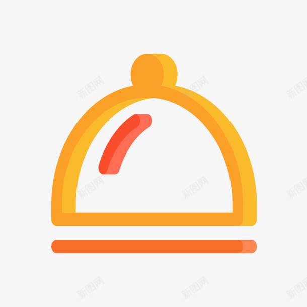 黄色美食卡通图标矢量图eps_新图网 https://ixintu.com 卡通 图标 圆弧 渐变 立体 美食 食物 餐厅 黄色 矢量图