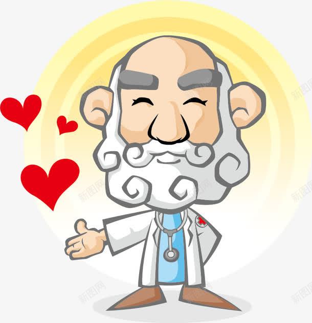 老爷爷png免抠素材_新图网 https://ixintu.com 医生 卡通老医生 卡通老爷爷 卡通老爷爷素材 奉献爱心 爱心 矢量医生素材 老医生 老爷爷 老爷爷素材