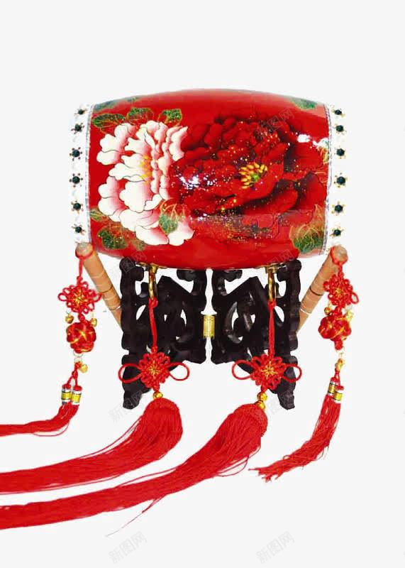 花雕花鼓png免抠素材_新图网 https://ixintu.com 中国结 木制 花鼓 表演 鼓