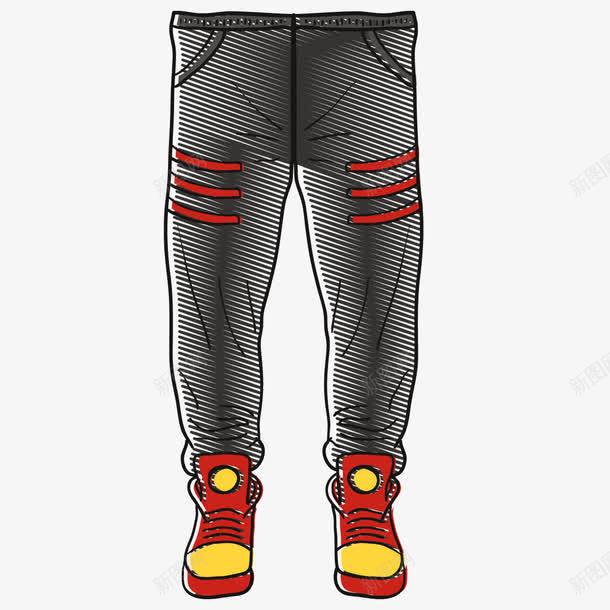 手绘运动裤运动鞋png免抠素材_新图网 https://ixintu.com 彩绘 手绘 插画 服装 裤子 运动裤 运动鞋 高清壁纸