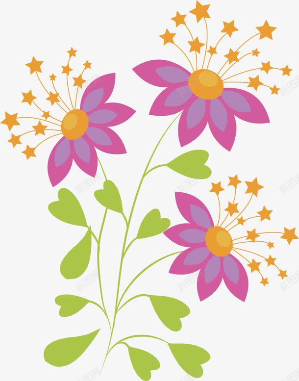 紫色花朵png免抠素材_新图网 https://ixintu.com 紫色 花朵 花瓣 花蕊