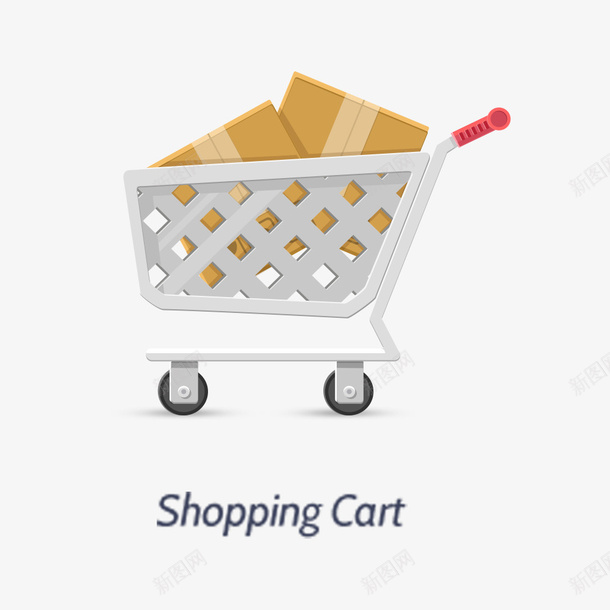 图标png_新图网 https://ixintu.com 25D图标 仿实 购物车