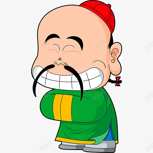 手绘古典微笑的人png免抠素材_新图网 https://ixintu.com 免抠 古典人物 微笑的人 手绘画 效果 装饰图 装饰画