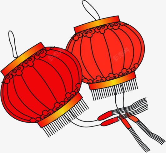 手绘摄影场景合成灯笼png免抠素材_新图网 https://ixintu.com 合成 场景 摄影 灯笼