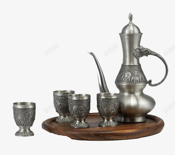 欧式茶具png免抠素材_新图网 https://ixintu.com 欧式风格 茶具 茶壶 茶杯 西方茶壶 银茶具