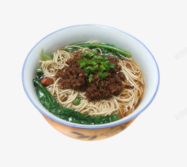 肉沫面条png免抠素材_新图网 https://ixintu.com 挂面 汤面碗 美食 肉沫汤面 面 面条 食物