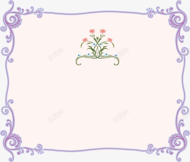 小清新花边边框底纹png免抠素材_新图网 https://ixintu.com 复古 小清新 底纹 绿色 花纹 花边 蓝色 边框