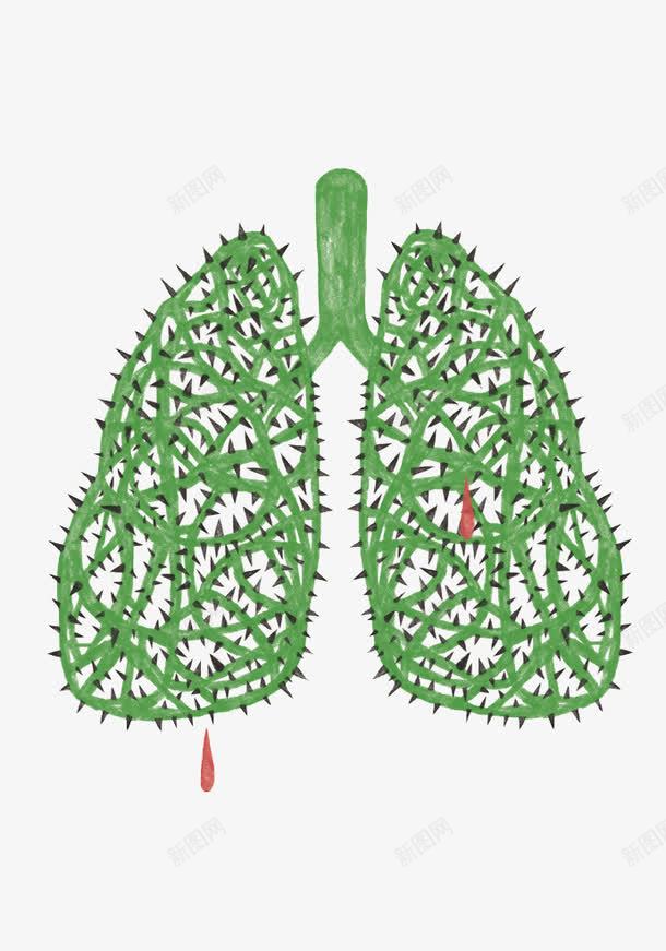 com 吸烟 器官 肺部 肺部创意 荆棘