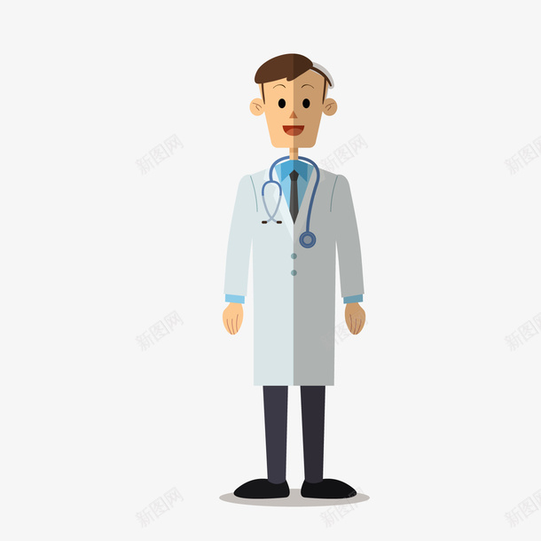 男医生医护人员png免抠素材_新图网 https://ixintu.com 医护人员 卡通医生 男医生 白大褂 背景装饰