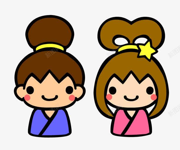 古装男孩女孩png免抠素材_新图网 https://ixintu.com 卡通男女 古装男女 手绘男女