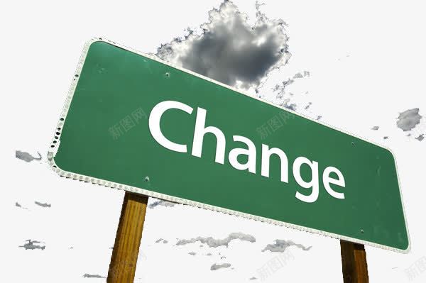 change绿色路牌导语png免抠素材_新图网 https://ixintu.com PNG图片 change 导语 引导 简约