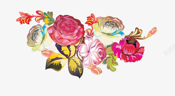 花朵抽象鲜花png免抠素材_新图网 https://ixintu.com 创意花卉图片 抽象鲜花 抽象鲜花图片 绿植花卉 背景 背景素材 花束图片
