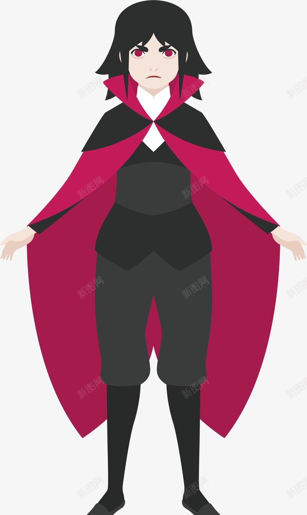帅气的女吸血鬼矢量图ai免抠素材_新图网 https://ixintu.com 万圣节 吸血鬼 女吸血鬼 帅气 帅气吸血鬼 矢量png 矢量图