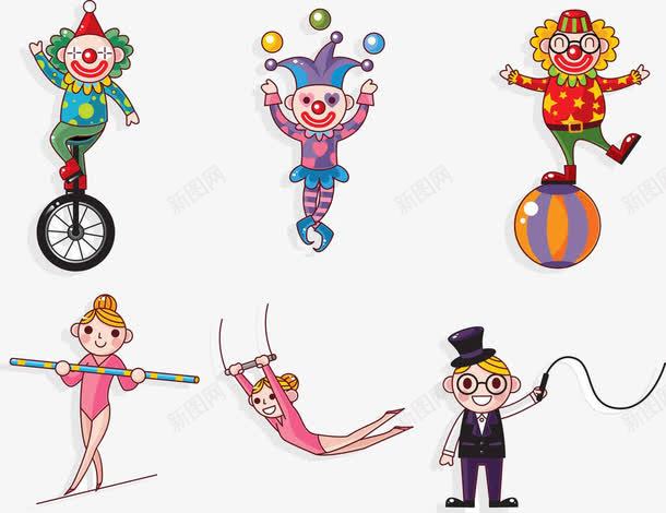 卡通人物表演png免抠素材_新图网 https://ixintu.com joker 人物 卡通 小丑 杂技 表演