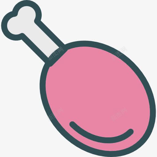 鸡腿图标png_新图网 https://ixintu.com 火鸡 火鸡的腿 烤鸡 食品 食物和餐厅 鸡肉 鸡腿
