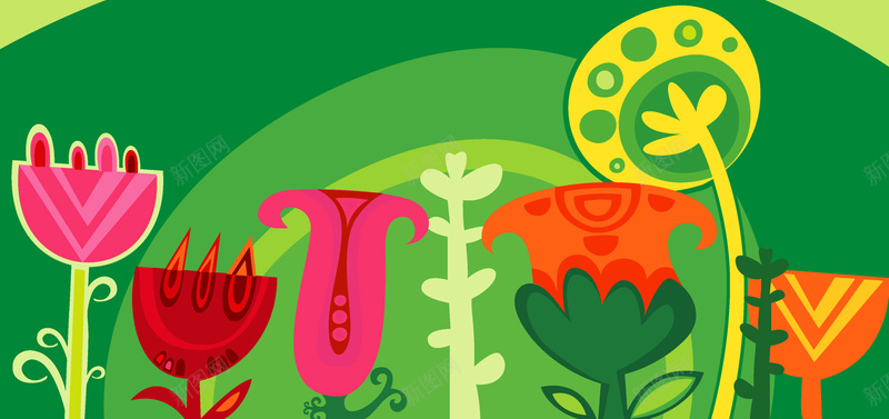 绿色水彩童趣花卉植物可爱背景矢量图ai设计背景_新图网 https://ixintu.com 儿童图画 儿童背景 卡通童趣 可爱背景 手绘背景 抽象背景 水彩卡通 童趣图画 花卉植物 矢量图