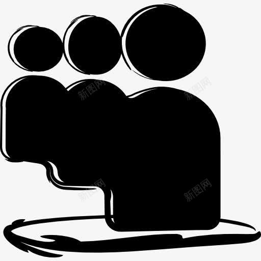 聚友网勾勒标志图标png_新图网 https://ixintu.com 勾勒 勾勒出社会 标志 标识 社会网络 符号 素描 聚友网