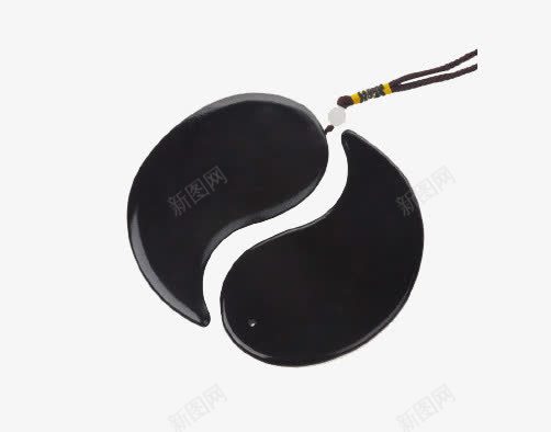 阴阳鱼吊饰png免抠素材_新图网 https://ixintu.com 吊饰 实物 阴阳 阴阳鱼 黑色
