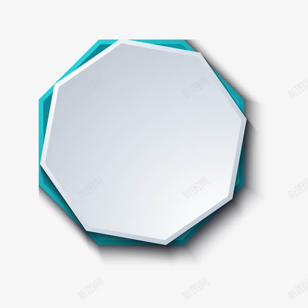 PPT元素双层多边形矢量图ai免抠素材_新图网 https://ixintu.com PPT元素 矢量图
