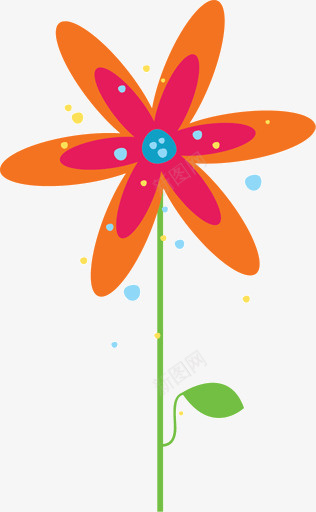 可爱的六瓣花png免抠素材_新图网 https://ixintu.com 六瓣花 可爱 花卉