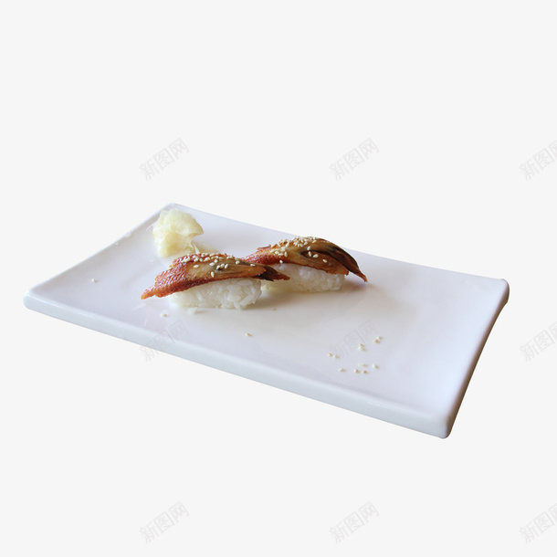 白色方盘鳗鱼寿司食品餐饮png免抠素材_新图网 https://ixintu.com 下午茶点 小吃 白色方盘鳗鱼寿司 美味 食品餐饮 食物 鳗鱼寿司