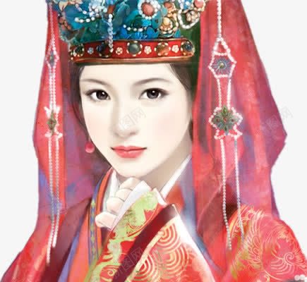 古风新娘古风手绘女子png免抠素材_新图网 https://ixintu.com 古风 女子 手绘 新娘
