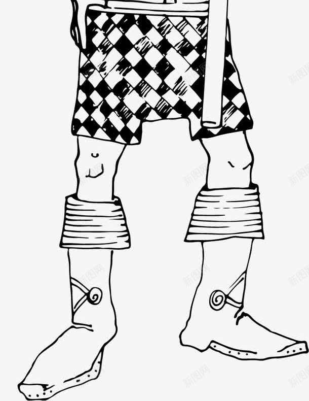 人物画像png免抠素材_新图网 https://ixintu.com 人物画像 帽子 棍棒 肖像画 高鼻梁 黑白画